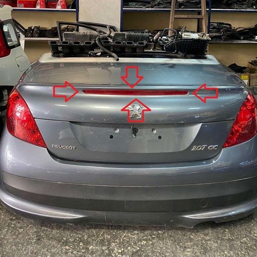 Peugeot 207 CC Uyumlu Arka Üçüncü Stop Lambası