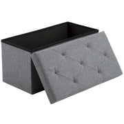 Storage Ottoman Bench, FoldingOttoman Stool, Ottoman with Storage, StorageChest, End Of Bed Bench, Padded Seat, StorageBench with Seating for Bedroom, Living Room, Mother's Day Thoughtful Gift