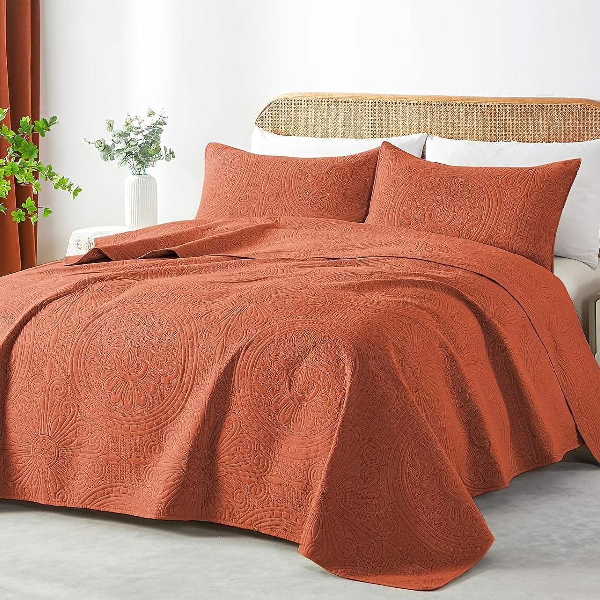 2/3pcs Quilt Set Bedspreads - Soft Cool & Refreshing Summer Quilt Lightweight Microfiber Bedspread - Modern Style Coin Pattern Coverlet For All Seasons - Gifts For The Family