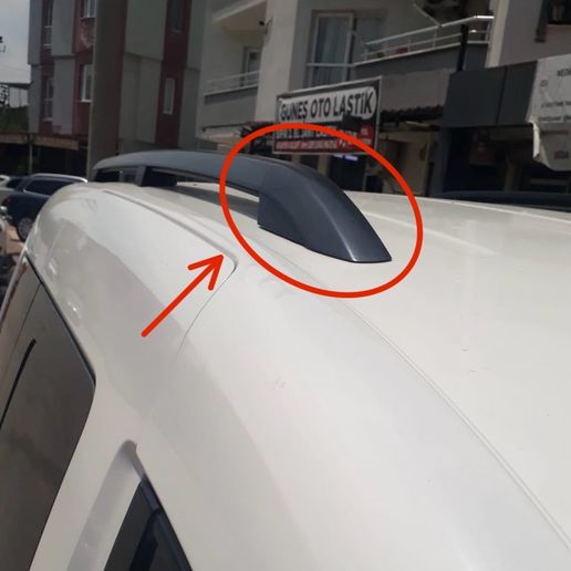 Volkswagen Caddy Uyumlu Çatı Çubuğu Kapağı