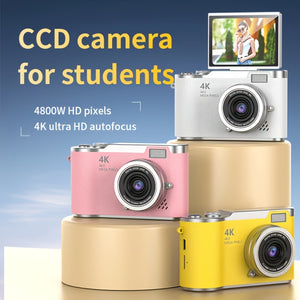 4K HD Digital Camera with 2.4-Inch Flip Screen, Professional Camcorder for Vlogging and Photography – Perfect Beginner's Gift for Thanksgiving & Christmas Holidays