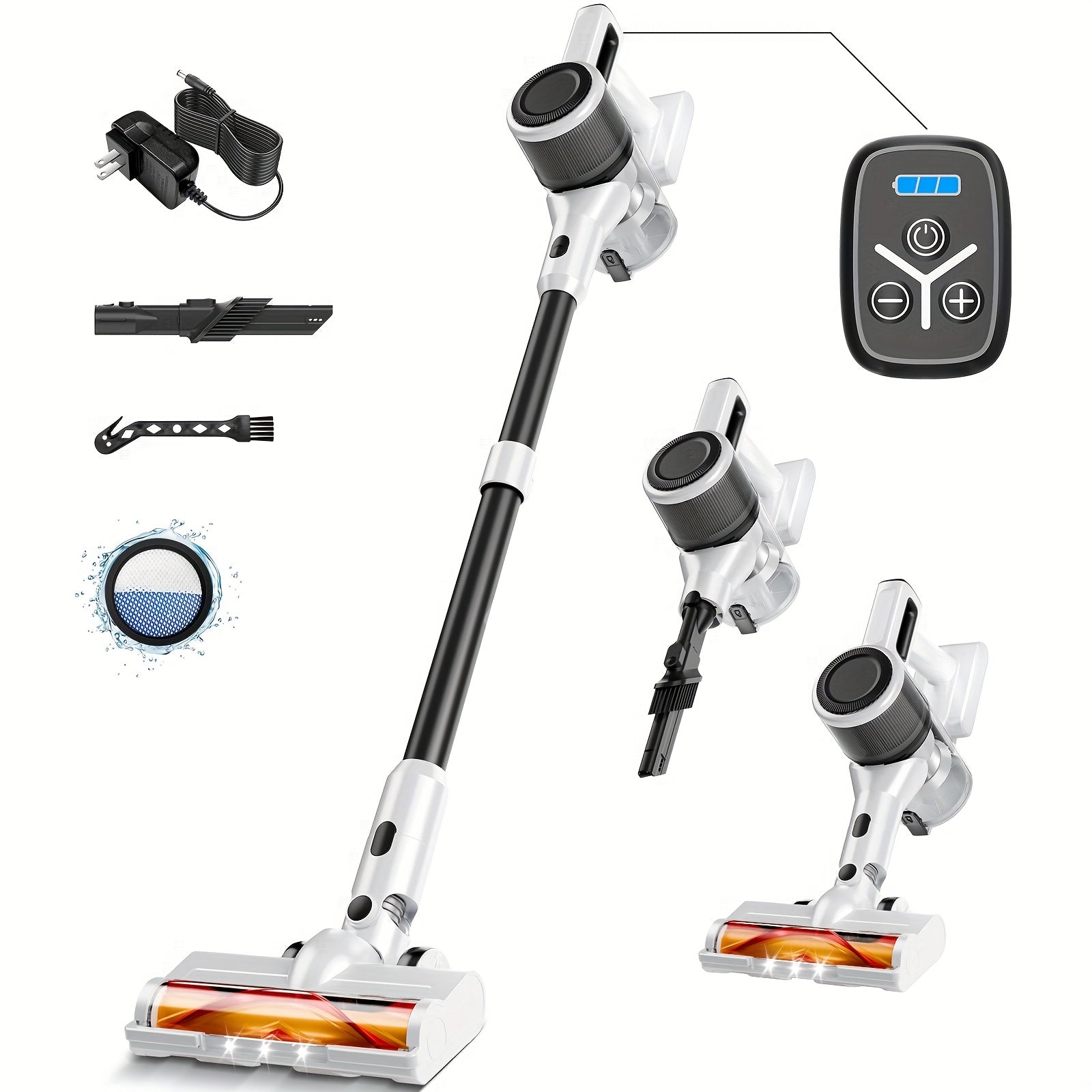 Includes corded and cordless vacuum cleaners, MAX 46000PA powerful handheld vacuums, some equipped with rechargeable batteries, tangle-free and lightweight handhelds, suitable for hardwood floors...