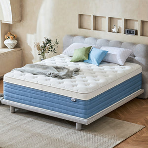 12 Inch Queen Size Mattress, Hybrid Queen Mattress With Memory Foam-Medium Firm Feel For Motion Isolation, Edge Support, Pressure Relief - Bed In A Box, CertiPUR-US