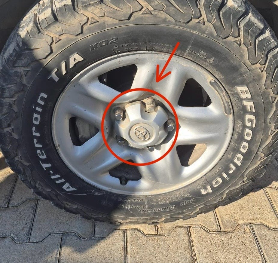 Toyota Land Cruiser Uyumlu Wheel Wheel Hub Jant Göbeği