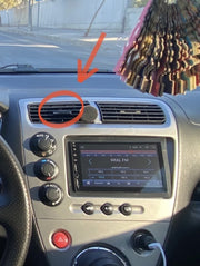 Civic Cabrio Orta Uyumlu Havalandırma Yönlendirme Aparatı