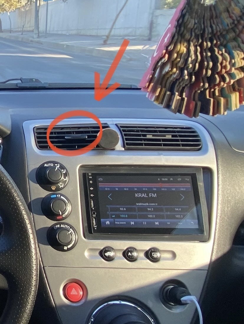 Civic Cabrio Orta Uyumlu Havalandırma Yönlendirme Aparatı