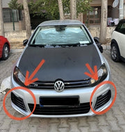 Volkswagen Golf MK6 R Uyumlu Tampon Sis Farı Çerçevesi