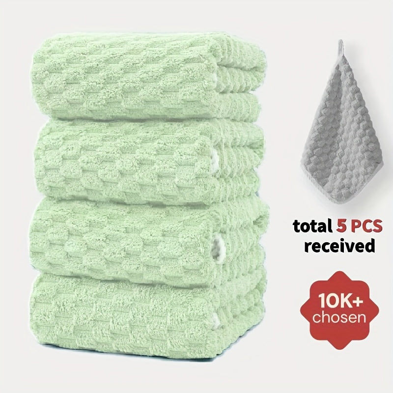 Pack Of 4 Waffled Super Soft Woven Bath Towels