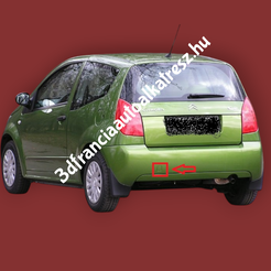 Citroën C2 Uyumlu Arka Çekme Çubuğu Kapak