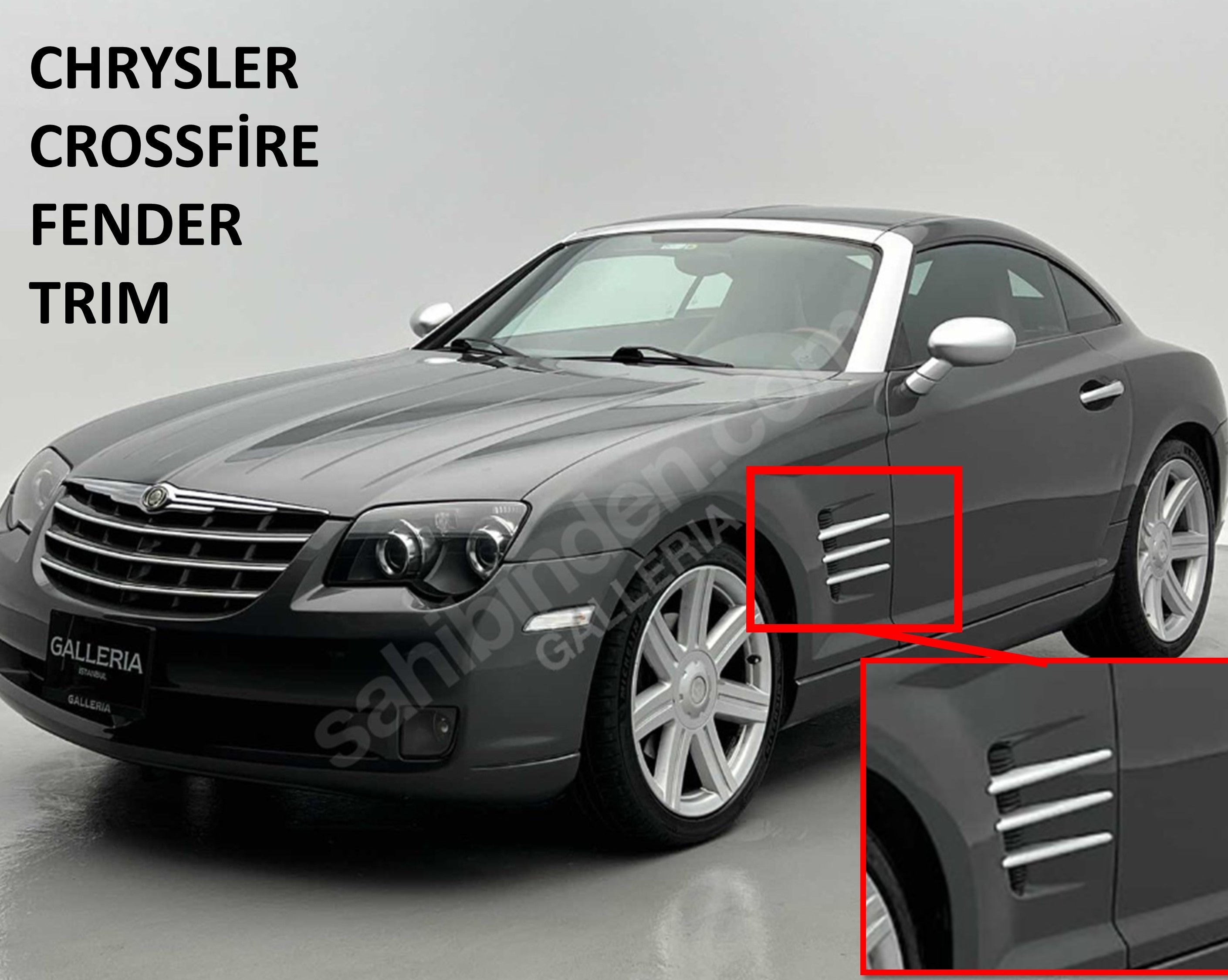 Chrysler Crossfire Uyumlu Çamurluk Çıtası