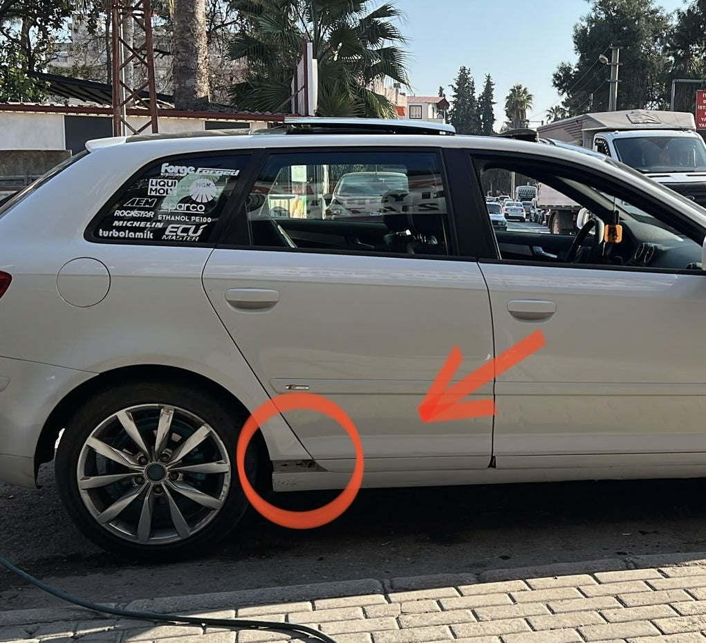 Audi A3 Uyumlu Arka Eşik Kapağı