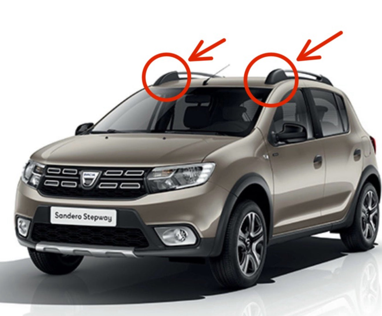 Dacia Sandero Mk2 Uyumlu Bar - Tavan Çıtası Kapağı