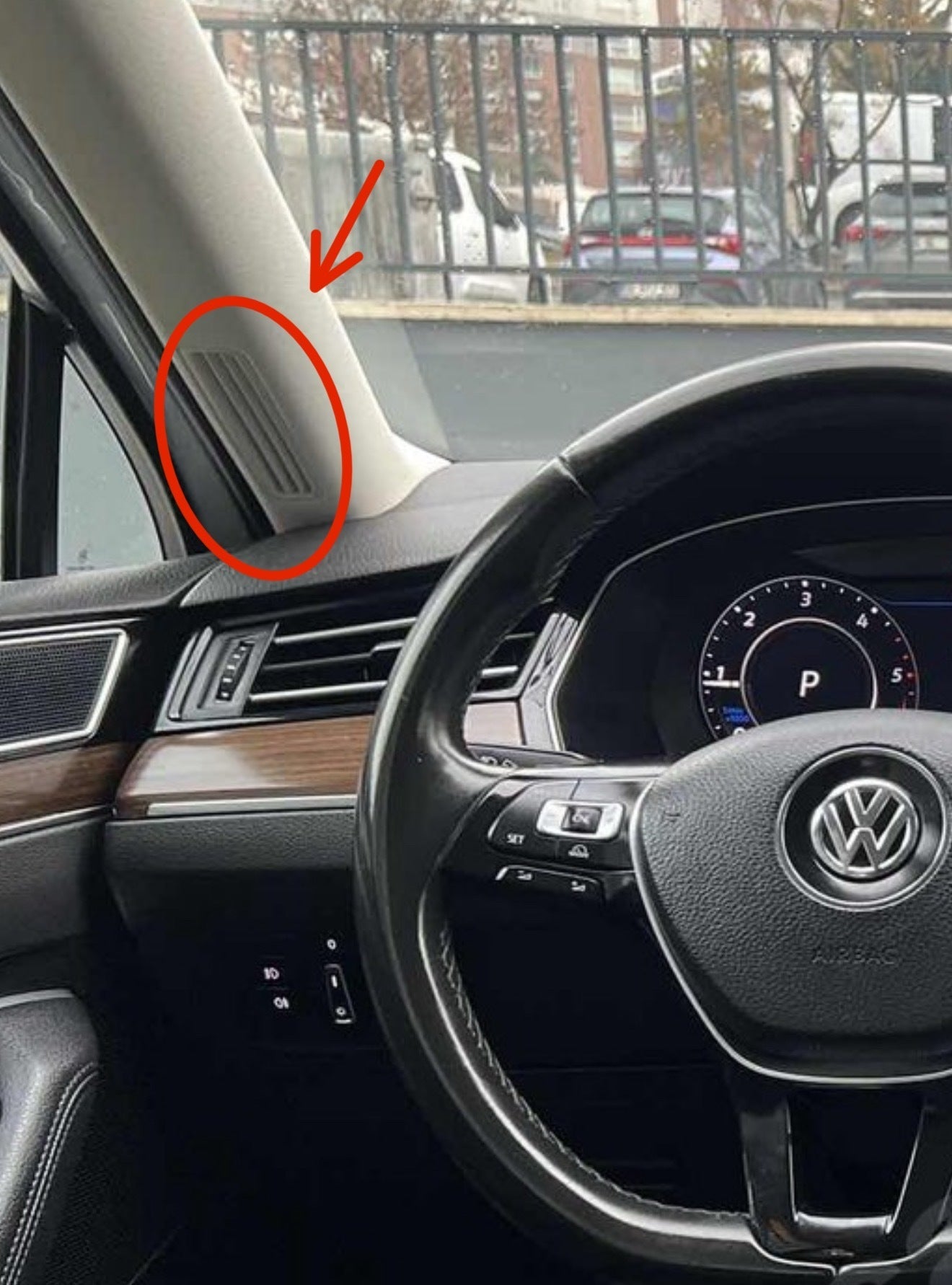 Volkswagen Passat B8 Uyumlu Pillar Ventilation Ön Direk Havalandırma Izgarası