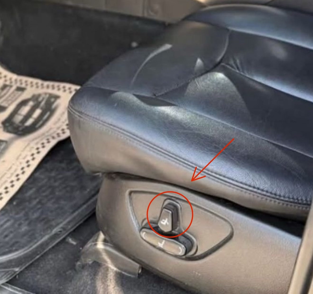 Ssangyong Kyron Koltuk Yükseklik Ayar Uyumlu Düğmesi