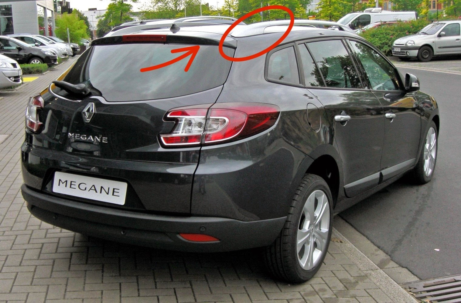 Renault Megane Mk3 Uyumlu Roofbar Tavan Çıtası Arka Kapağı