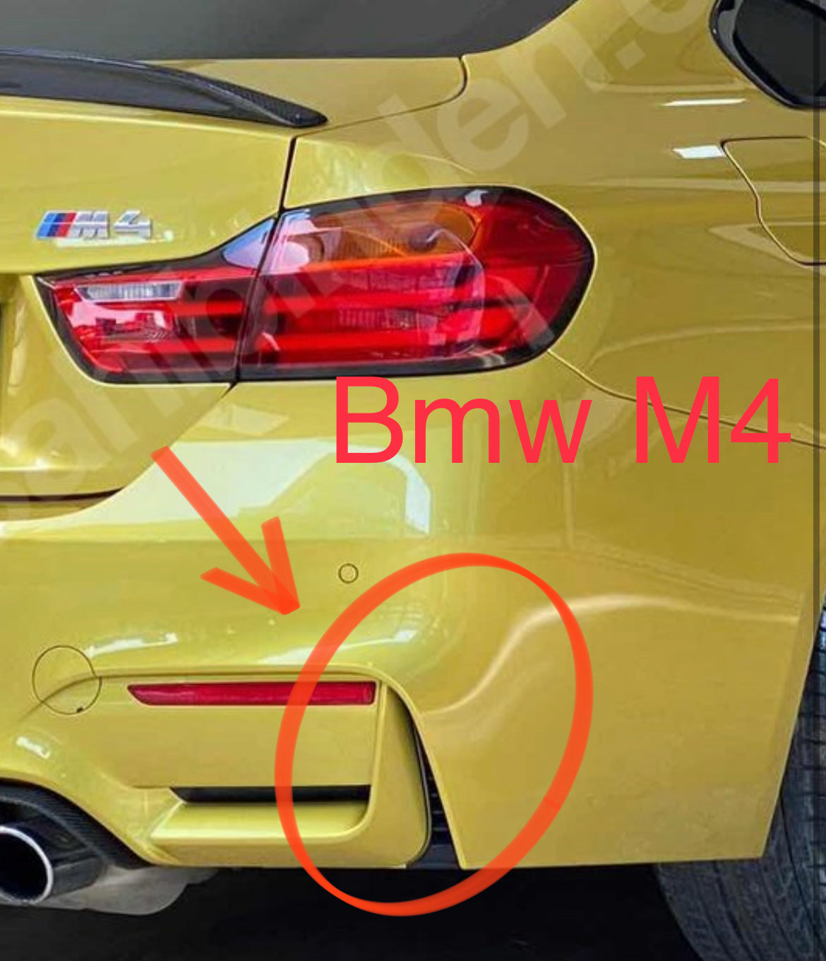 BMW M4 Uyumlu Arka Tampon Izgarası