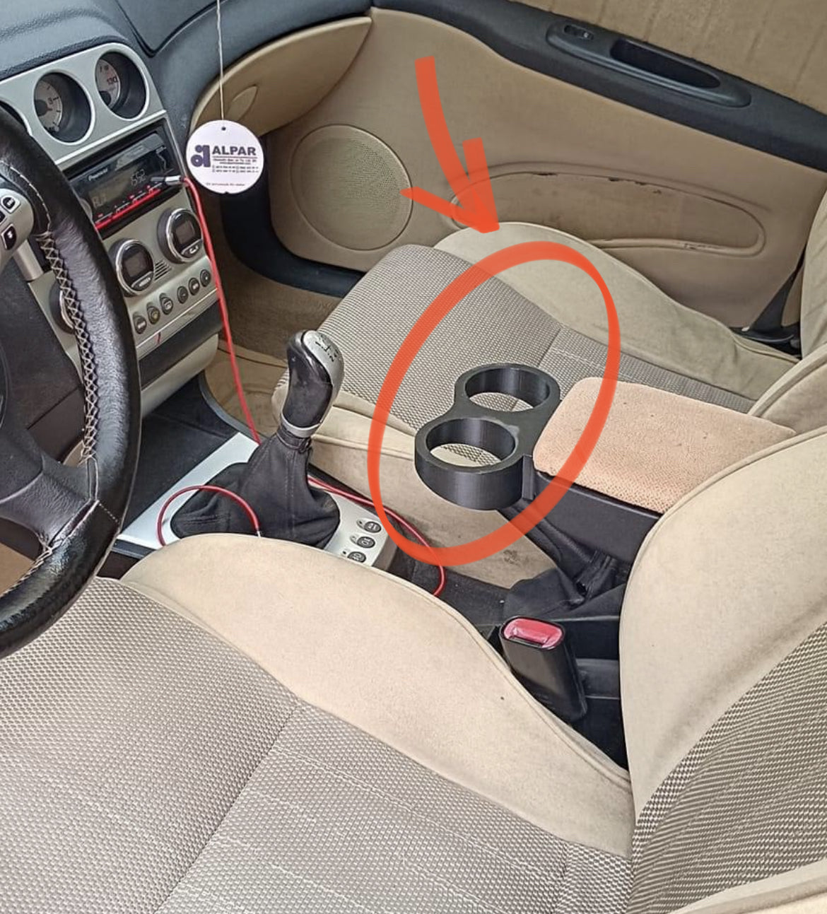 Alfa Romeo 156 MK1 MK2 Bardaklık Uyumlu