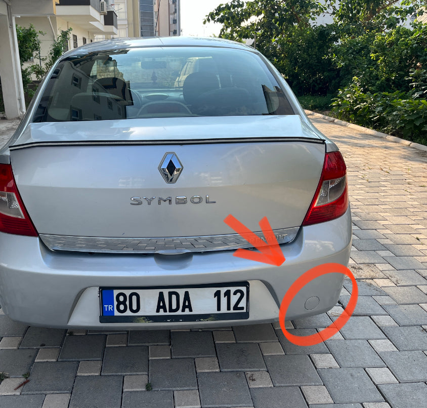 Renault Clio Symbol Thalia Uyumlu Arka Tampon Kapağı