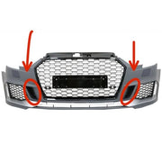Audi A3 RS3 Uyumlu Fog Light Side Sis Farı Çerçevesi Yan Kapağı