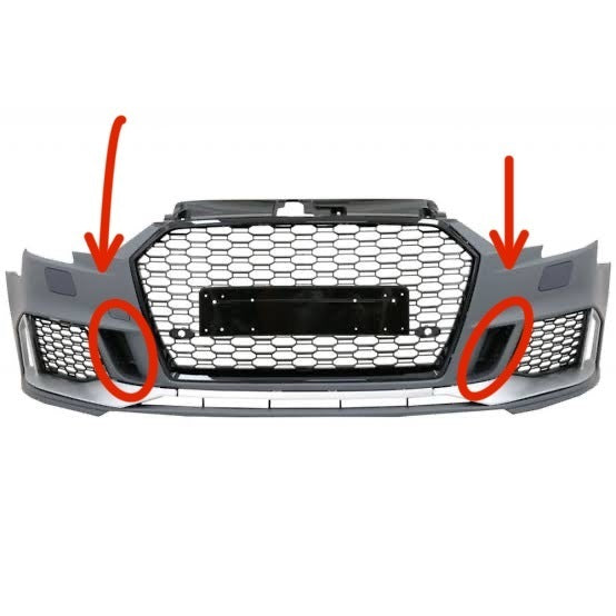 Audi A3 RS3 Uyumlu Fog Light Side Sis Farı Çerçevesi Yan Kapağı