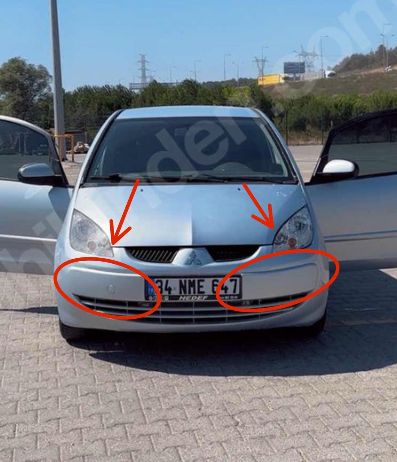 Mitsubishi Colt Uyumlu Ön Tampon
