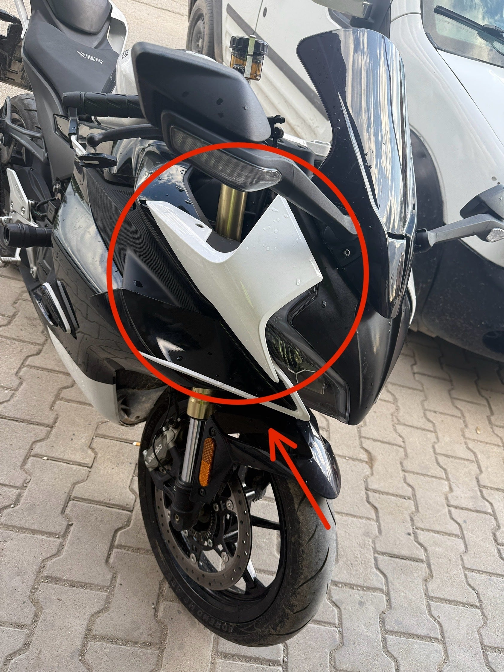 CF Moto 450SR Motosiklet Kafa Grenajı