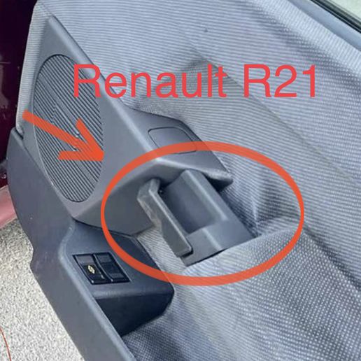 Renault R21 Uyumlu Kapı Kolu ve Çerçevesi