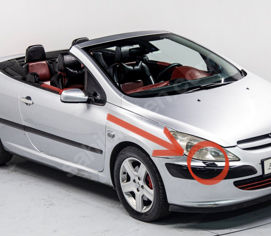 Peugeot 307 CC Uyumlu Far Yıkama Kapağı