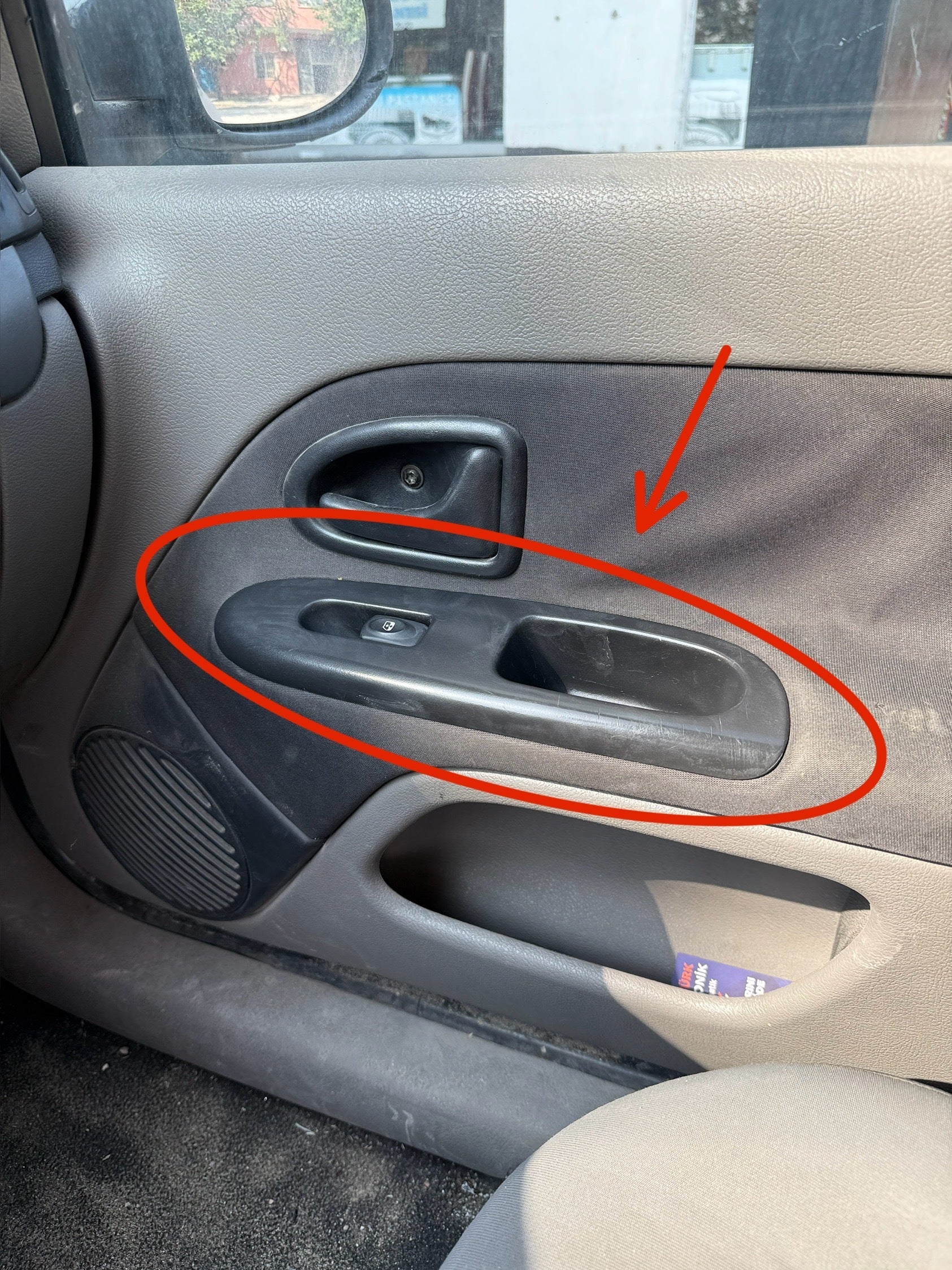 Renault Clio Symbol Thalia Uyumlu Cam Düğme Kapağı