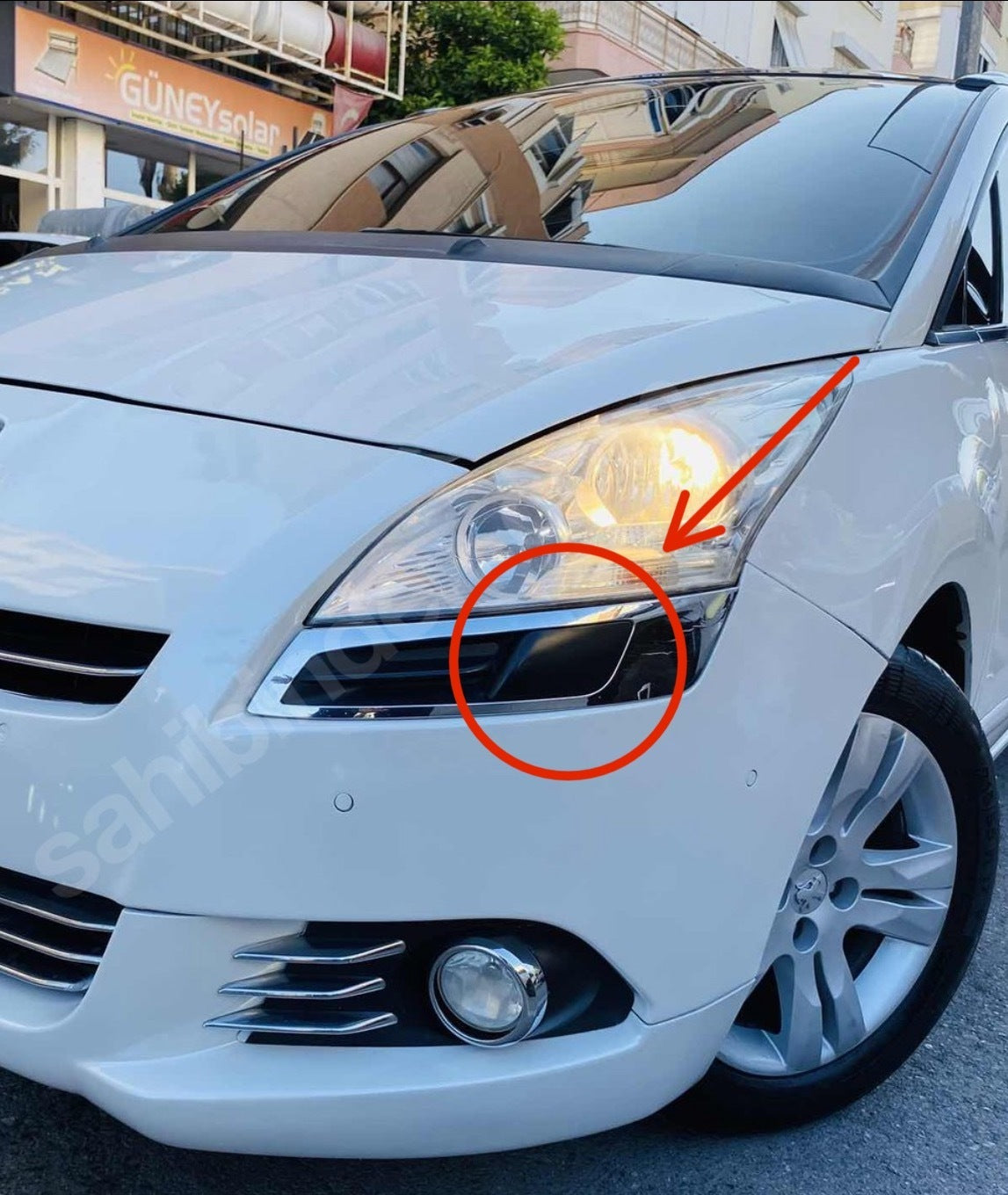 Peugeot 5008 Uyumlu Far Yıkama Kapağı