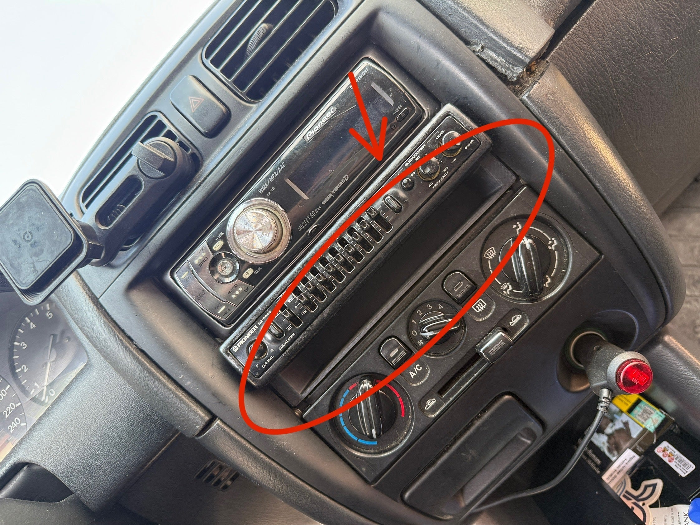 Mazda 623 Uyumlu Radio Bottom Kapağı