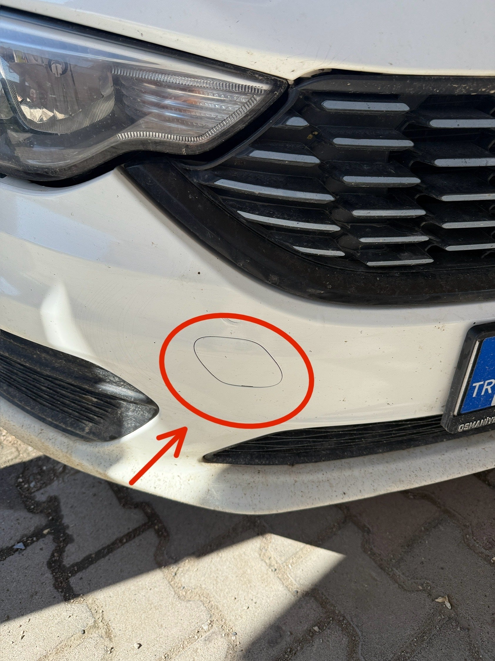 Fiat Egea Uyumlu Drawbar Ön Tampon Çeki Demir Kapağı