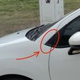 Citroen C3 Uyumlu Ayna Üçgen Kapağı