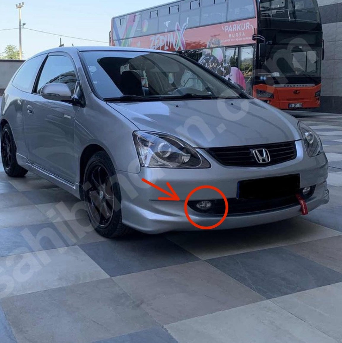 Civic Sport Ep2 Uyumlu Sis Farı Çerçevesi (Sağ)