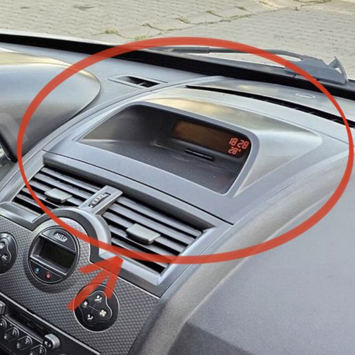 Renault Megane 2 Uyumlu Saat Radyo Çerçevesi