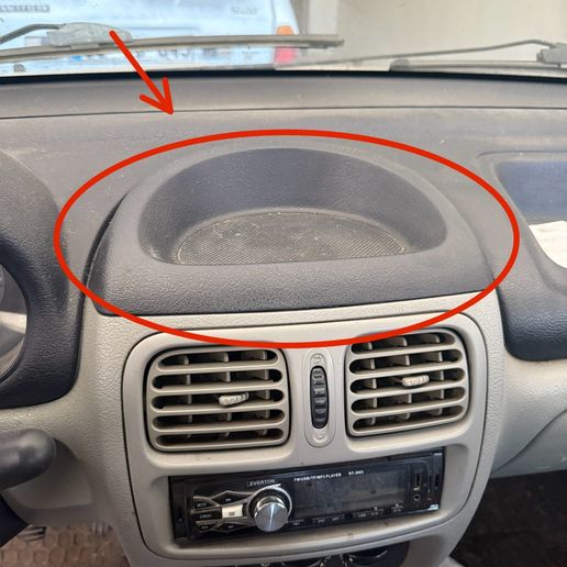 Renault Clio 2 Uyumlu Orta Konsol Kapağı