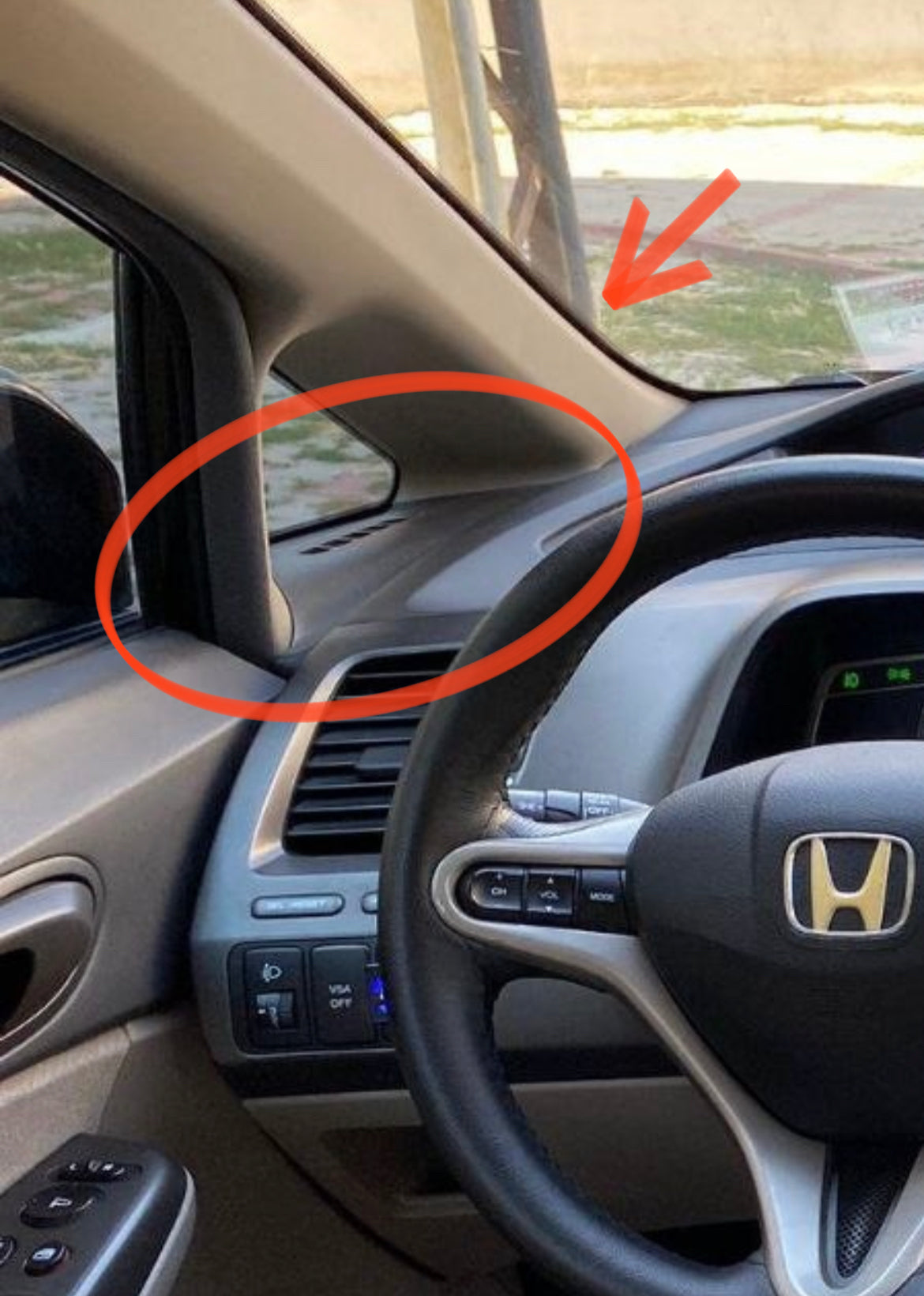 Civic FD6 Yan Uyumlu Cam Havalandırma Izgarası