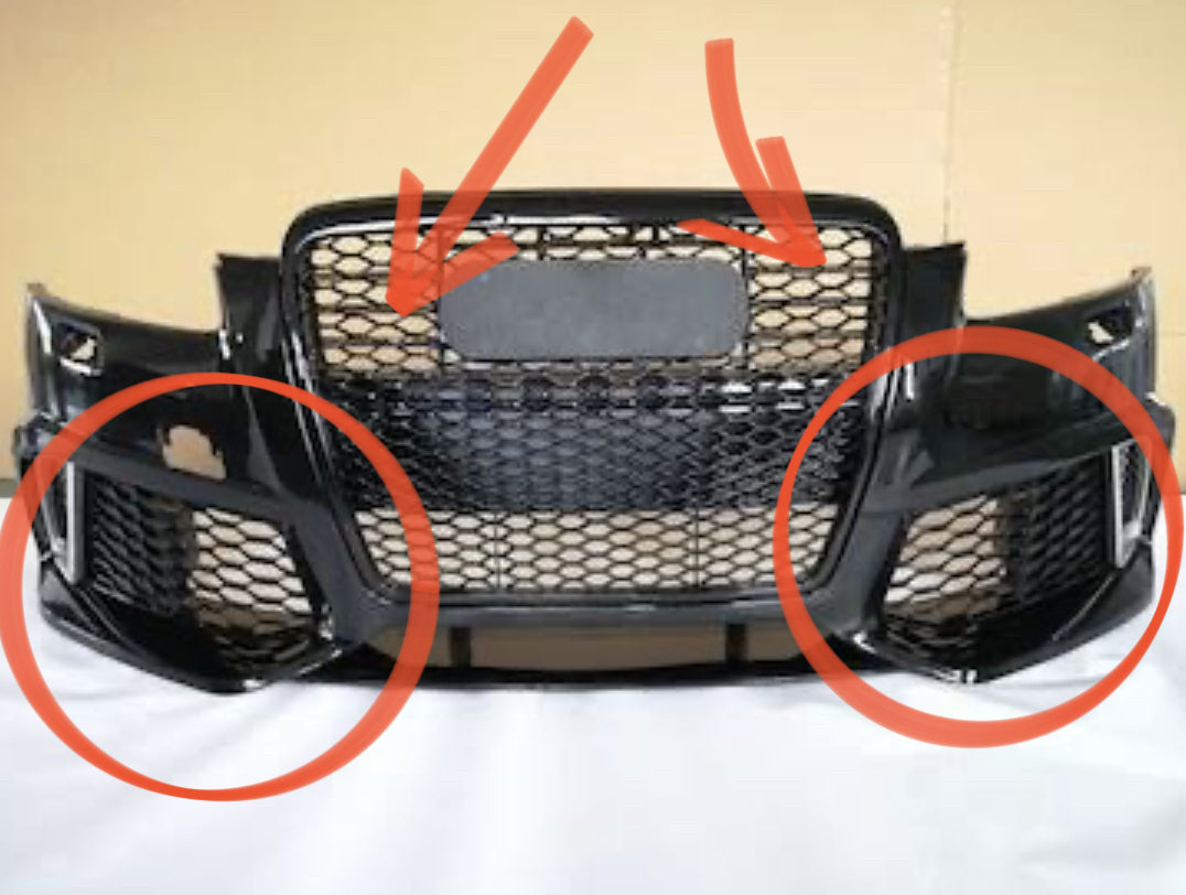 Audi A6 RS6 Uyumlu Tampon Sis Farı Çerçevesi