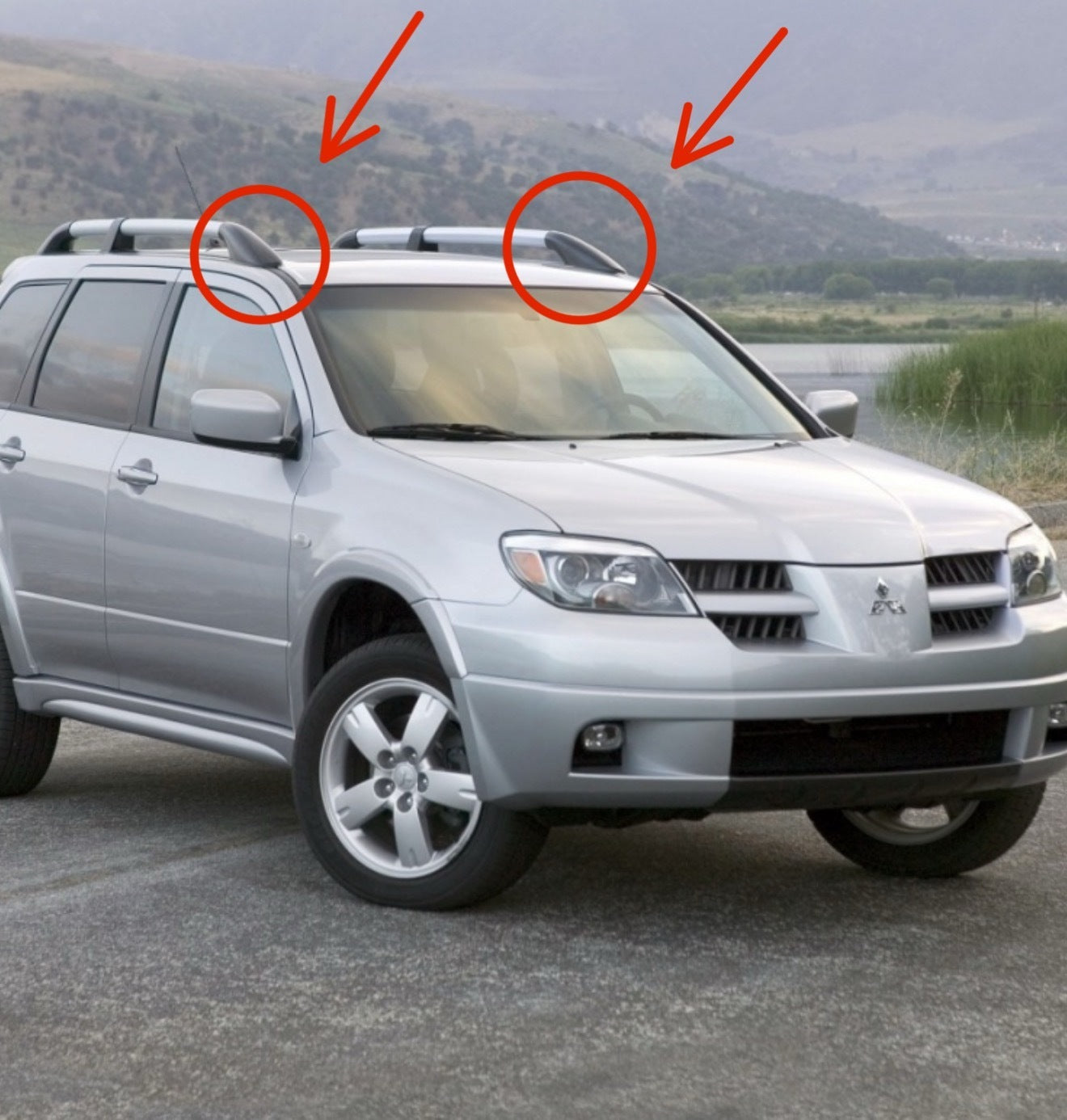 Mitsubishi Outlander Tavan Uyumlu Çıtası Kapağı