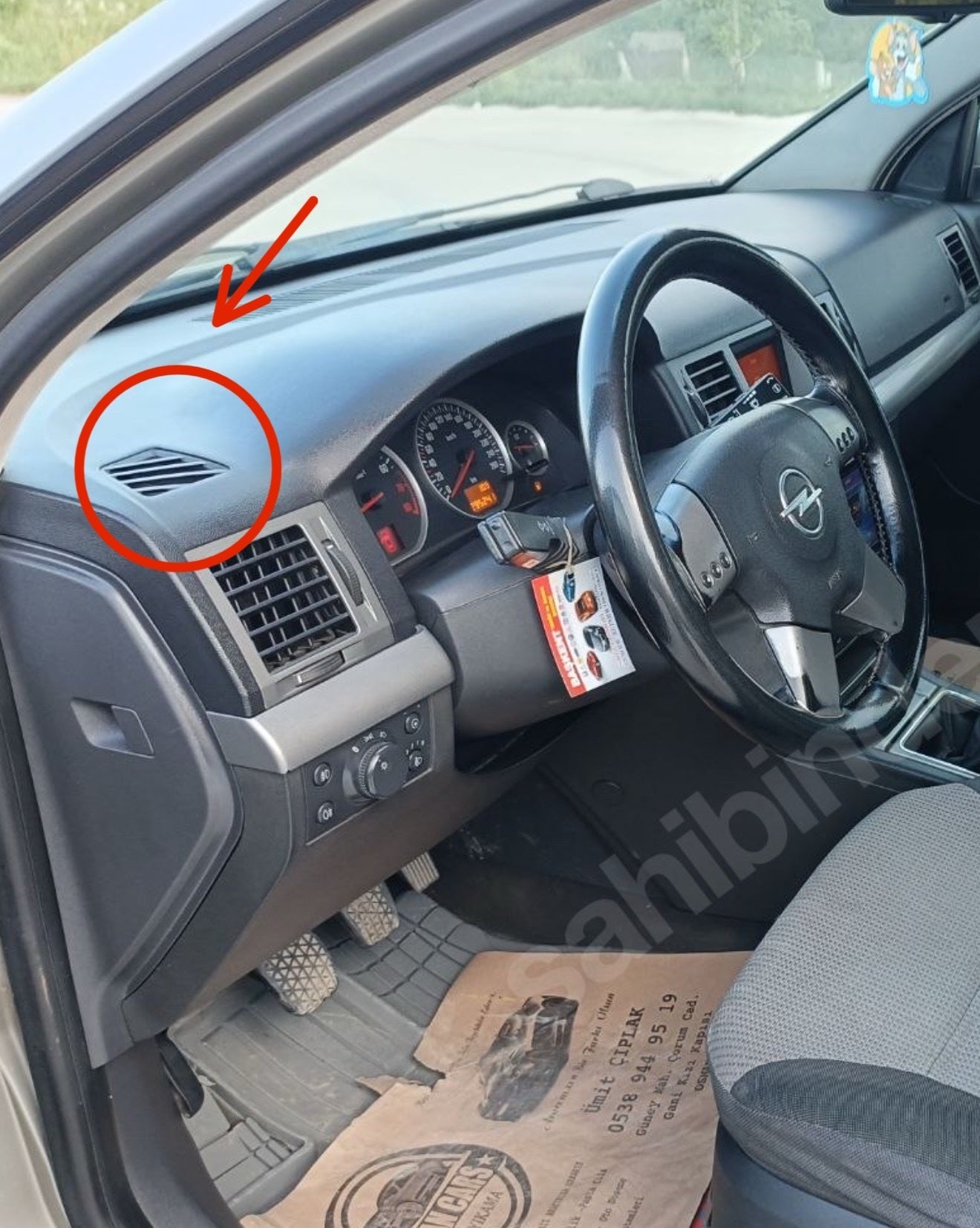 Opel Vectra C Yan Uyumlu Cam Havalandırma Izgarası (Sol)