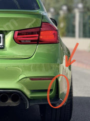 BMW F80 M3 Uyumlu Arka Tampon Köşe Izgarası