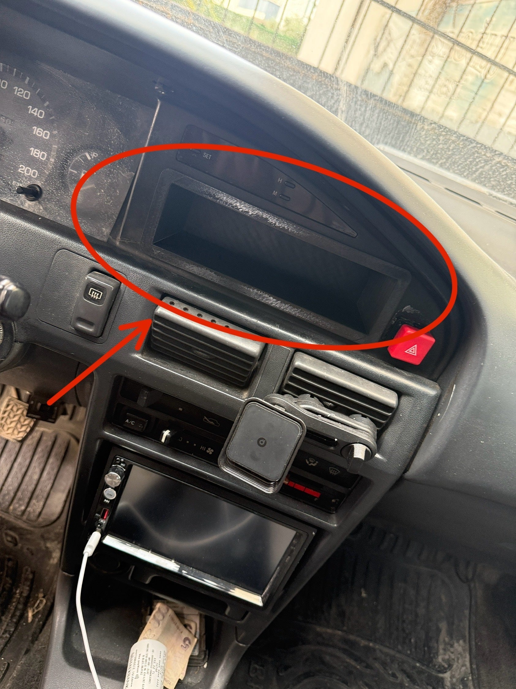 Toyota Corolla Ae92 Tape Uyumlu Radio Pocket Kapağı