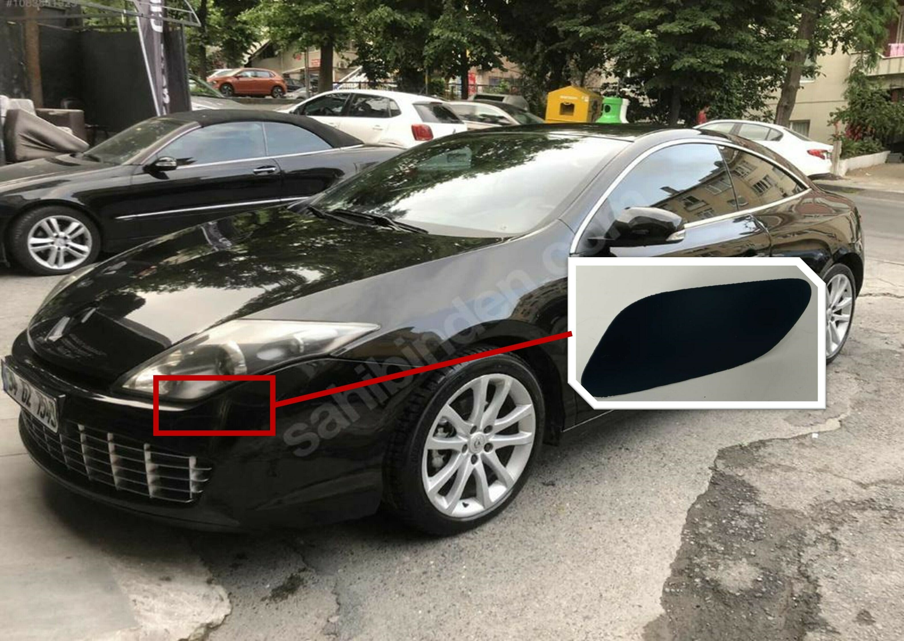 Renault Laguna MK3 Coupe Uyumlu Far Yıkama Kapağı