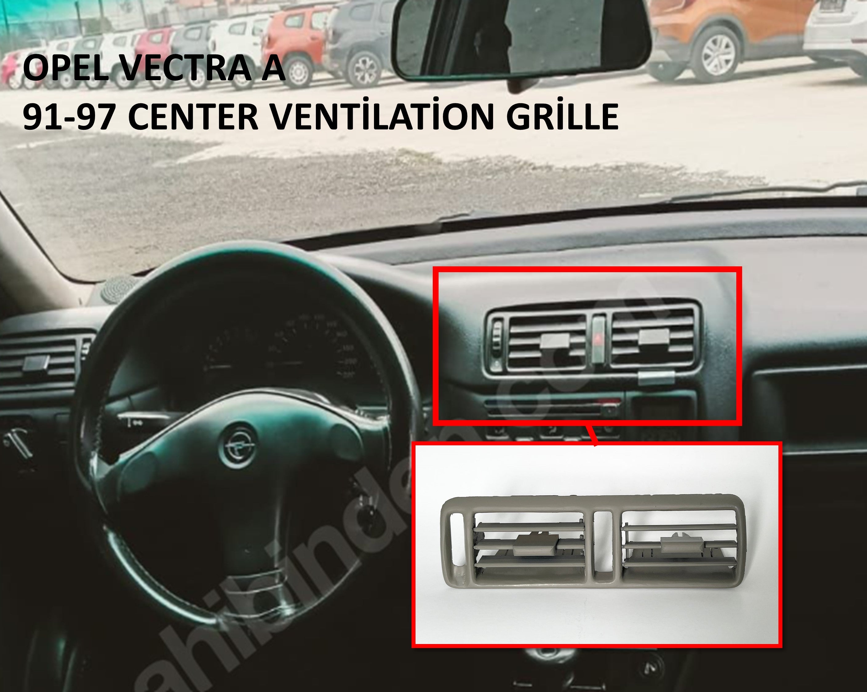 Opel Vectra A Orta Uyumlu Havalandırma Izgarası