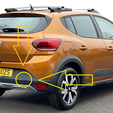 Dacia Sandero Uyumlu Arka Tampon Çekme Kancası Kapağı