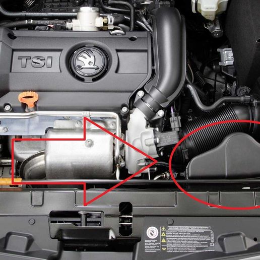 Škoda Yeti Uyumlu Hava Giriş Duct Kapağı