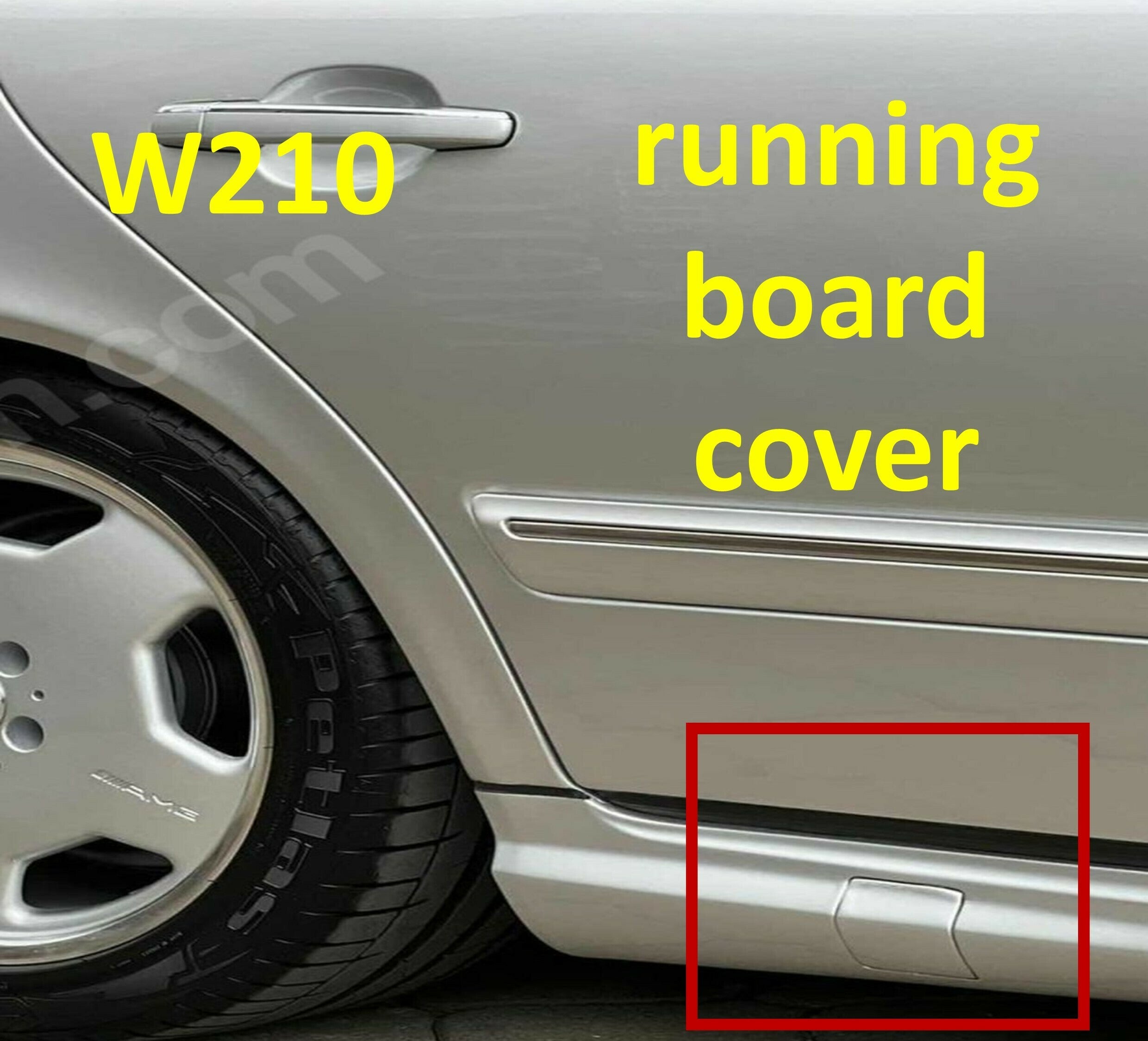 Mercedes W210 Marşpiyel Uyumlu Kapağı