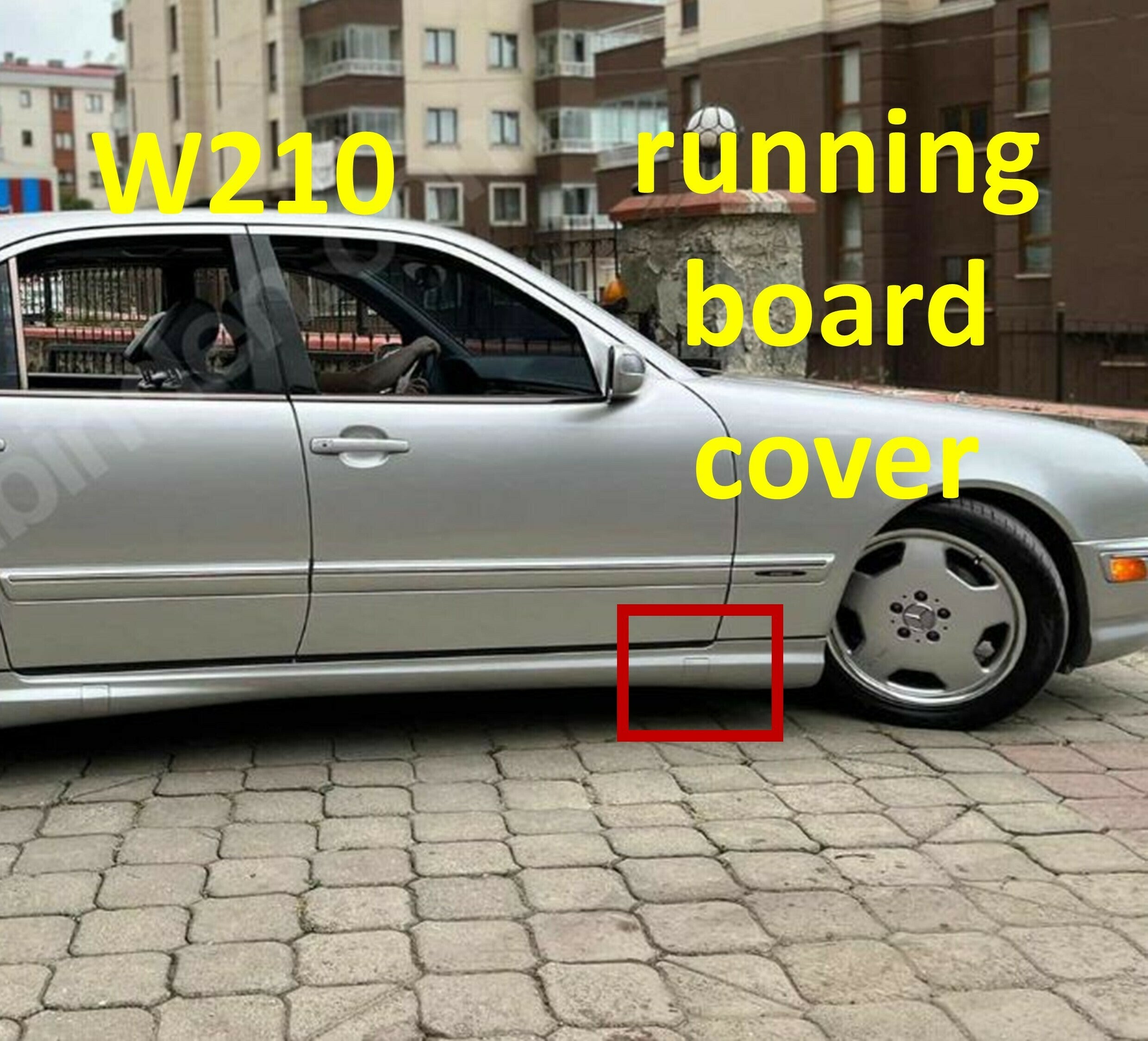 Mercedes W210 Marşpiyel Uyumlu Kapağı