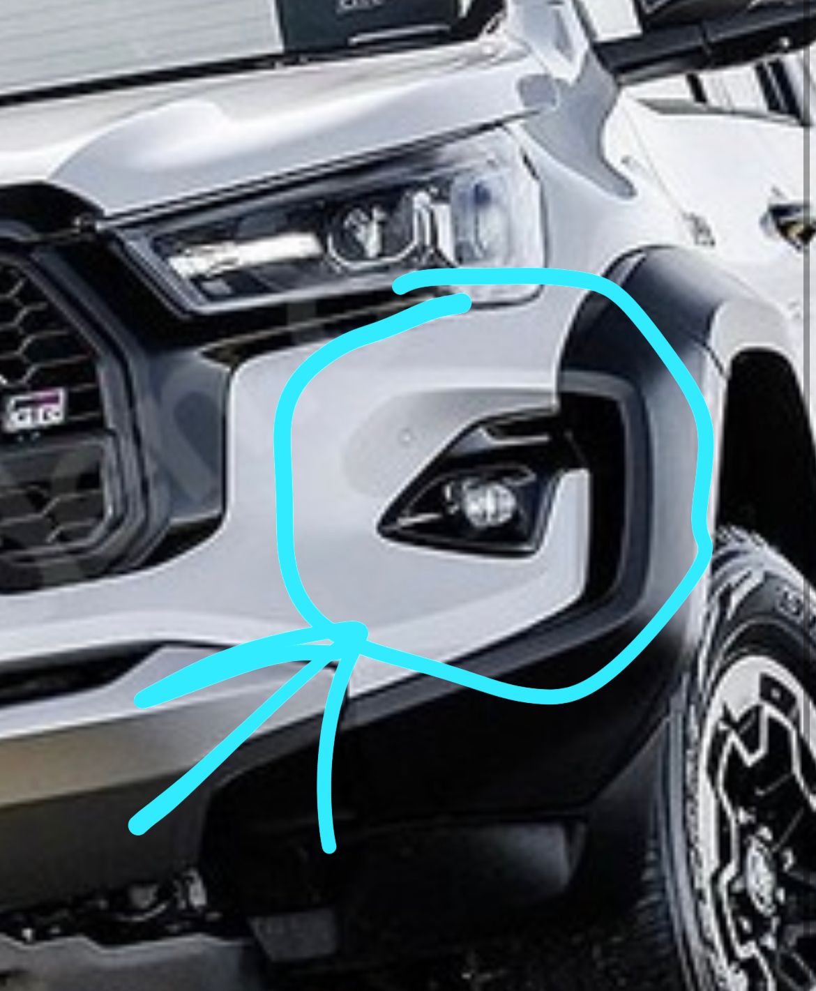 Toyota Hilux Gr Body Kit Uyumlu Sis Farı Çerçevesi