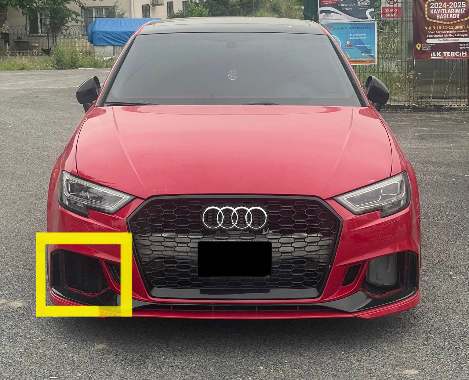 Audi A3 Uyumlu Tampon Sis Farı Çerçevesi